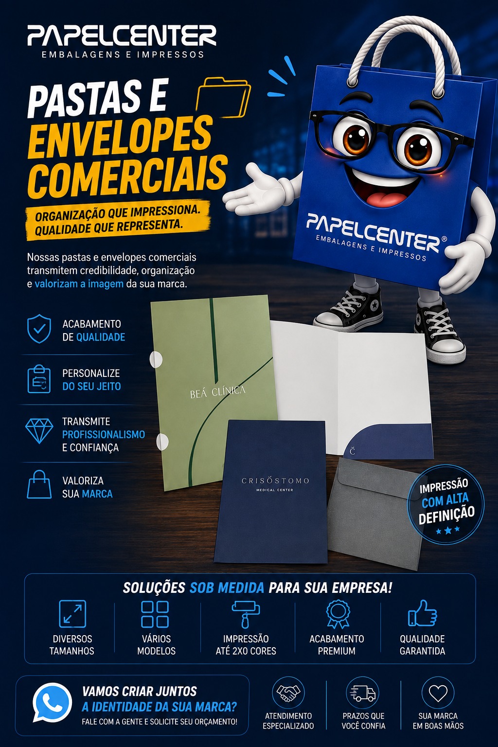 Sacola personalizada elegante