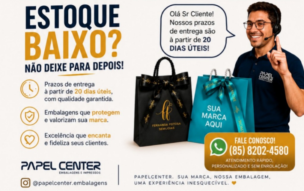 Sacola personalizada elegante